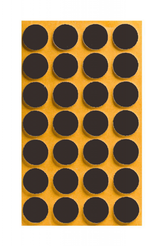 Filcové podložky pod nábytok fí 20mm hnedá