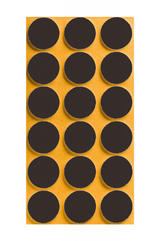 Filcové podložky pod nábytok fí 25mm hnedá