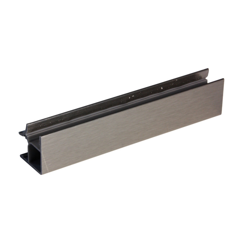 Sokel ostrý roh obojstranný 150mm nerez brúsený