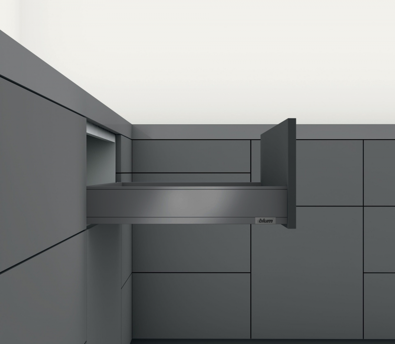 BLUM Legrabox 270 mm M-nízky antracit - kompletná sada