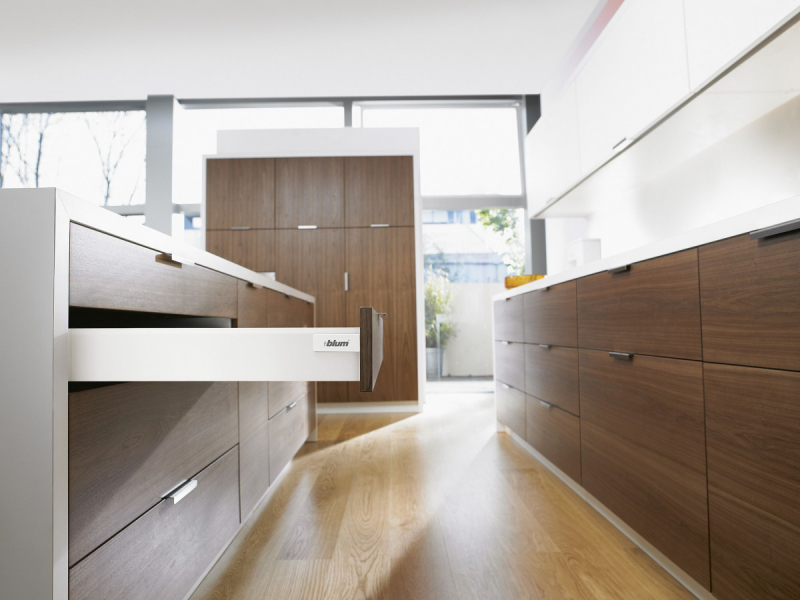 Blum ANTARO komplet 500 mm N - extra nízky biely - kompletná sada