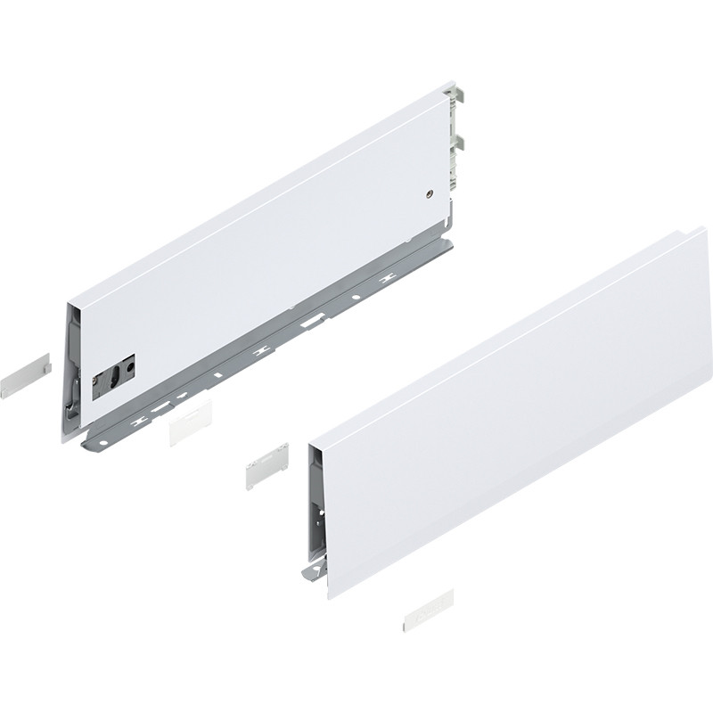 MERIVOBOX bočnice M s krytkami 400mm biele