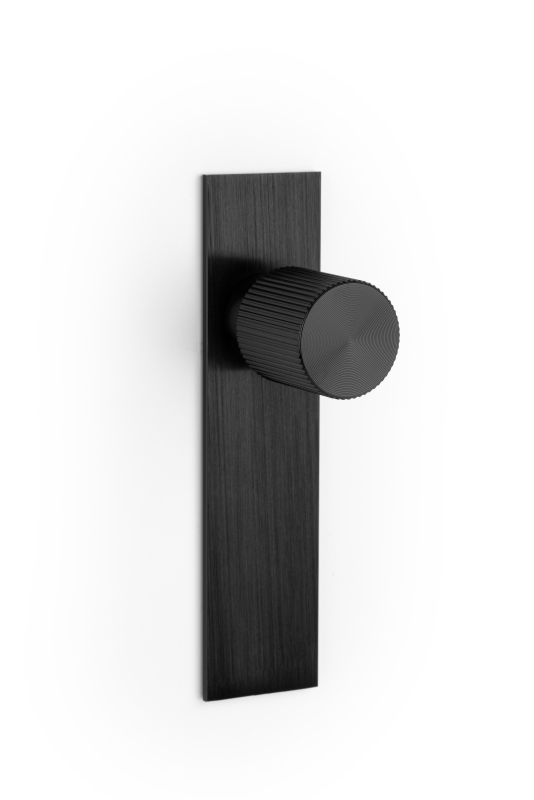 Úchytka knobka Viefe ARPA PLATE / čierna / priemer 22 mm