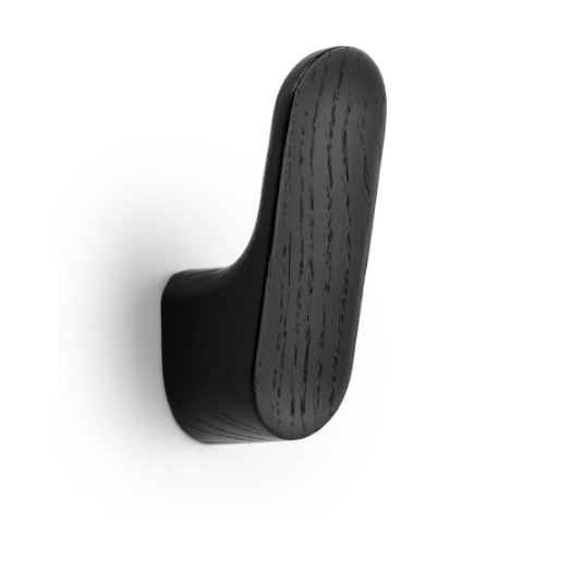Nábytkový vešiak drevený Viefe LUV / čierna / 28 x 82,2 mm