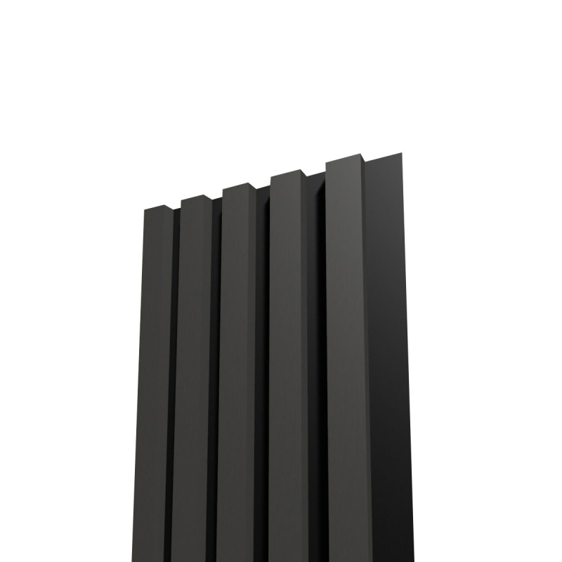 Lamely na stenu L40 2400x350 mm / Onyx šedá / čierna HDF