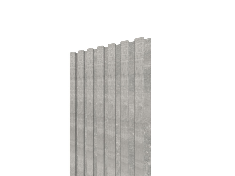 Lamelový panel 3D 2650x300 mm / lamely - betón / podklad - betón