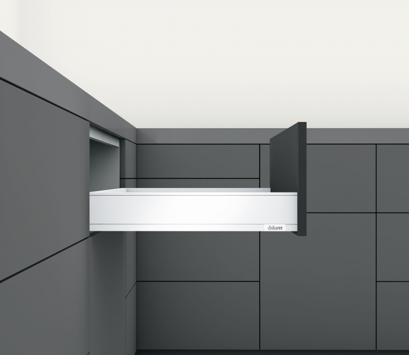 Blum LEGRABOX 450 mm M nízky biely - kompletná sada