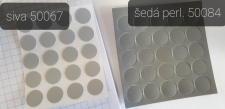 samolepiace krytky v siv�ch odtie�och