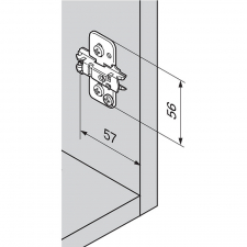Blum 3D mont�na platni�ka