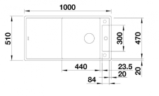 Blanco AXIA III XL 6 S sch�ma