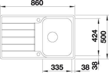 Drez Blanco CLASSIMO 45 S-IF sch�ma