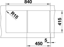 Blanco FAVUM 45 S sch�ma