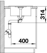 Blanco FAVUM 45 S sch�ma