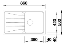 Blanco SONA 5 S sch�ma