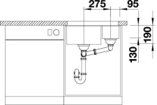Drez Blanco SUBLINE 340/160-U sch�ma