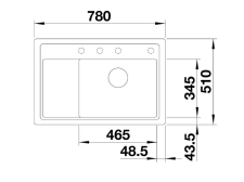 Blanco ZENAR XL 6 S Compact - sch�ma