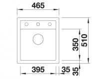 Blanco drez DALAGO 45 sch�ma