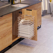 Dr�ten� k�� na bielize� a pou�it� pr�dlo na otv�racie dvierka / ��rka 430 mm