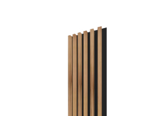 Lamelov� panel 3D PLUS 2650x300 mm / lamely - dub jesenn� / podklad � �ierny akustick� filc