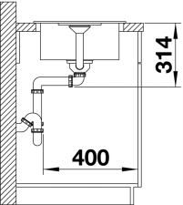 Blanco FAVUM 45 S sch�ma