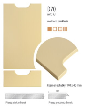 D070 - F�liovan� dvierka s �chytkou