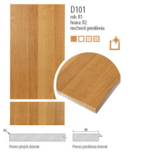D101 - F�liovan� dvierka hladk�