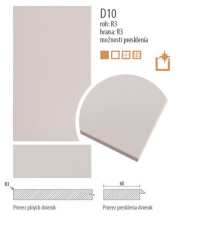 D010 - F�liovan� dvierka hladk�