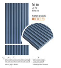 D110 - F�liovan� dvierka lamelov�