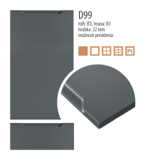 D099 - F�liovan� dvierka s �chytkou