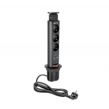 Z�suvkov� ve�a v�suvn� �zka GTV AE-BPW3U60 / 3x 230 V + 2x USB / �ierna