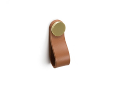 �chytka knobka Viefe FLEXA / b�ov� ko�a / zlat� / 70 x 22 mm