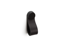 �chytka knobka Viefe FLEXA / �ierna ko�a / �ierna matn� / 70 x 22 mm