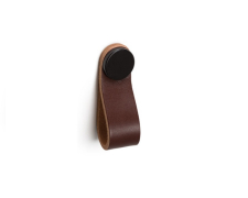 �chytka knobka Viefe FLEXA / hned� ko�a / �ierna matn� / 70 x 22 mm