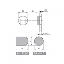 BLUM krytka misky z�vesu