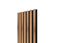 Lamelov� panel 3D 2650x300 mm / lamely - dub jesenn� / podklad - �ierna matn�