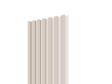 Lamelov� panel 3D 2650x300 mm / lamely - ka�m�r / podklad - biela matn�