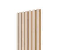 Lamelov� panel 3D 2650x300 mm / lamely - ka�m�r / podklad - dub eur�psky