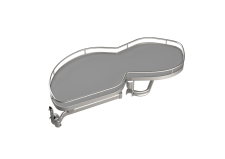 Rohov� k�� Kessebohmer LeMans II s tlmen�m / 450 / arena classic / prav� / striebro/siv�