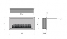 Prechodka k�bla 80 x 160 mm - sch�ma