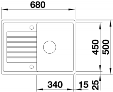Blanco ZIA 45 S Compact sch�ma