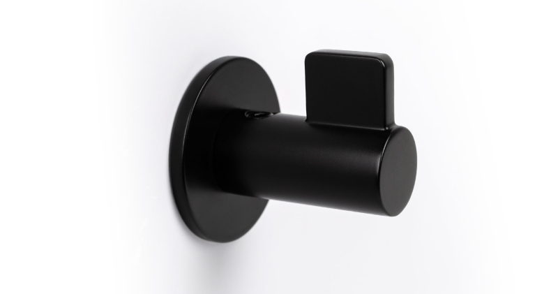Nábytkový vešiak Viefe FIN / čierna / priemer 50 mm