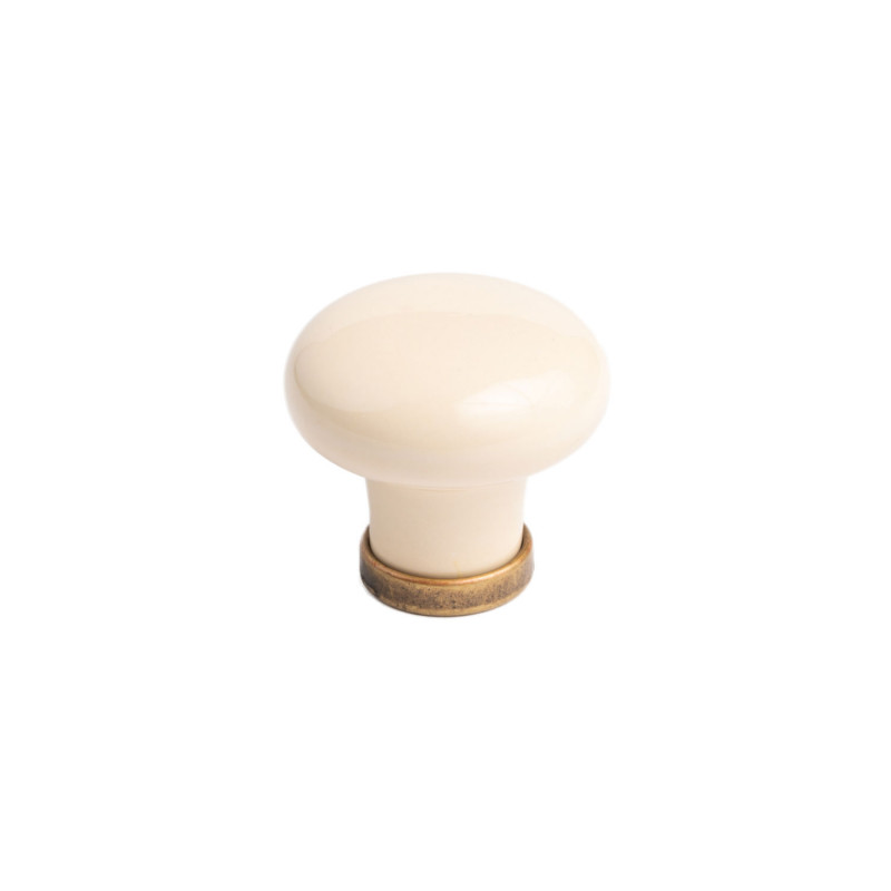 Úchytka knobka Bosetti Marella ALA / staromosadz porcelán / priemer 30 mm