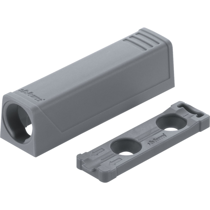 Blum TIP-ON adaptér priamy krátky 956.1201 šedý