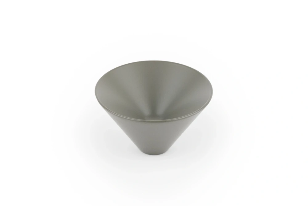 Úchytka knobka Viefe CONIC / machovo sivá / priemer 43 mm