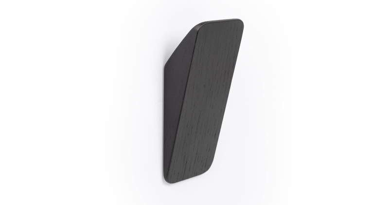 Nábytkový vešiak Viefe drevený SWITCH / čierna / 96,8 x 40 mm