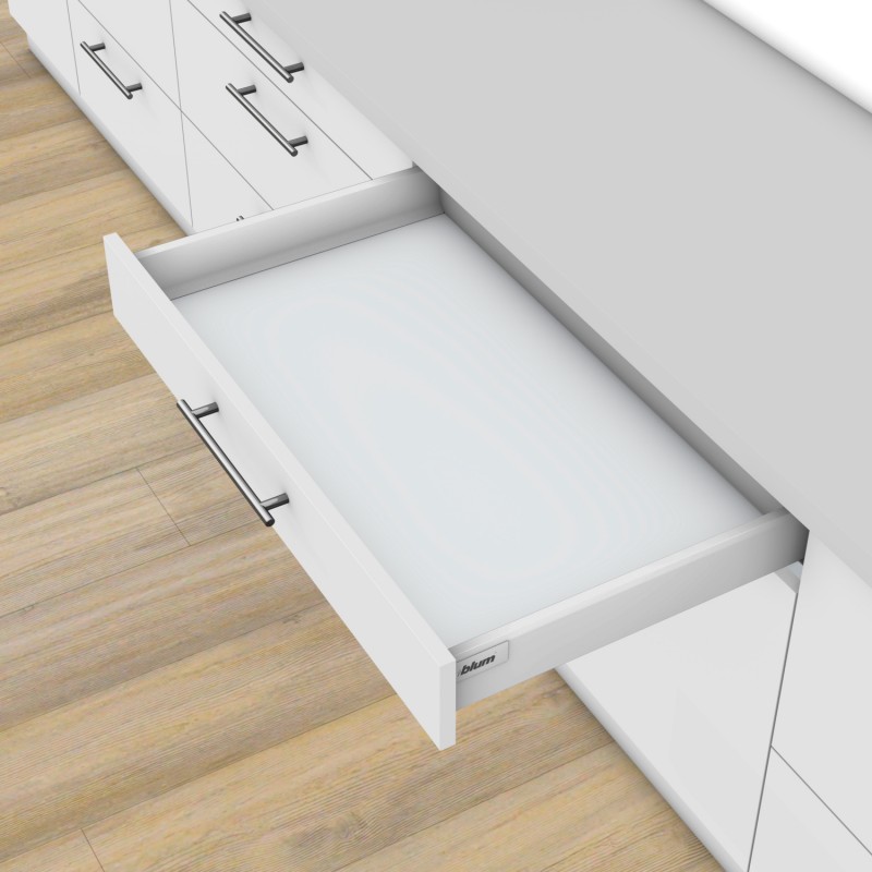 BLUM antaro 450 mm M-nízky sivý - kompletná sada